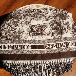 Fashion Dior Monochrome Artistic Wrap/Scarve